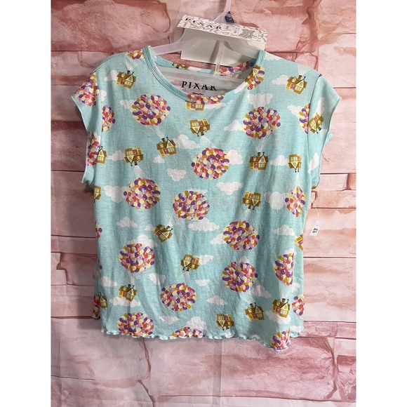 Pixar Other - Womens Sz XL 3 Pcs Mint Green Sleep Top Shorts and Socks Set NWT‎